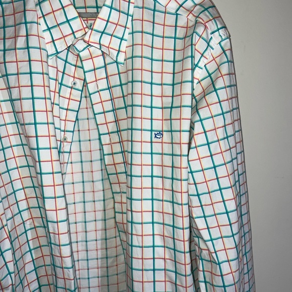 Southern Tide Other - MENS SOUTHERN TIDE DRESS COLLARED SHIRT. XXL. TEAL CORAL WHITE EASTER